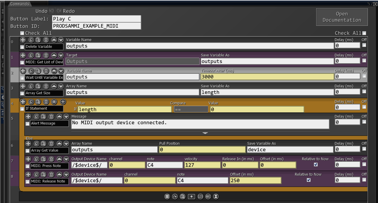 Click to enlarge MIDI to SAMMI screenshot