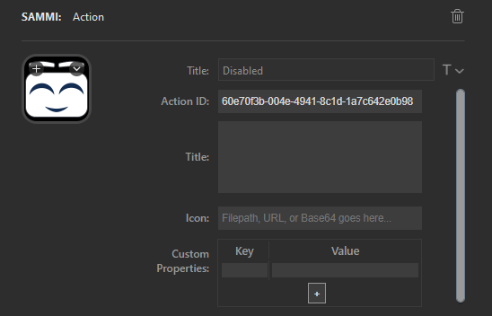 Elgato Stream Deck Plugin Property Inspector for Action